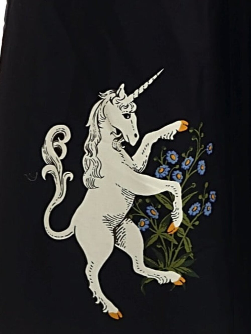 Dangerfield Unicorn Tears Wide Leg Trousers Black Size 8 / US 4 NWT - Picture 3 of 5